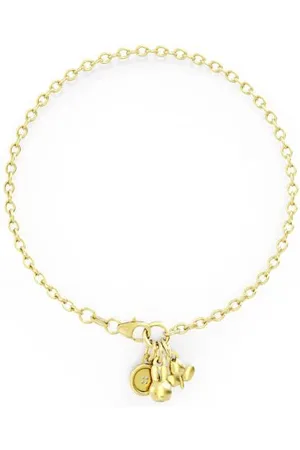 Miffy 18ct Triple Charm Bracelet - - 19 Cm