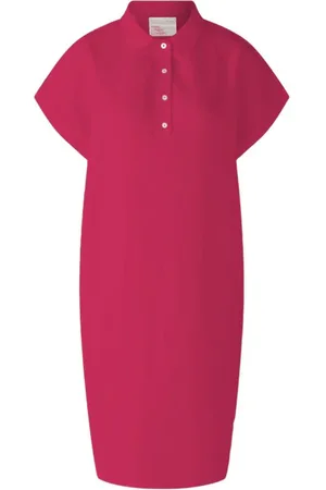 Oui Linen Dress With Jersey Patch In 78897 Col 3438 - 14:40
