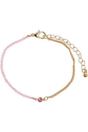 Catimini Isa Quartz Bead And Crystal Chain Bracelet