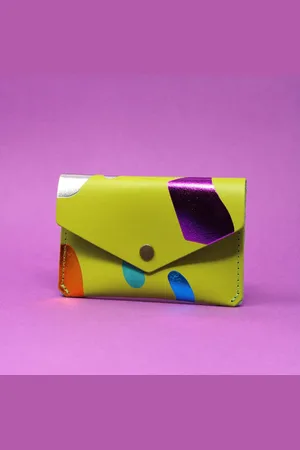 Ark Colour Design Apple Abstract Leather Popper Purse