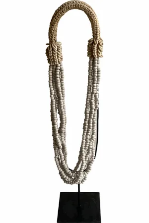Botanical Boys Handmade Beaded Shell Necklace