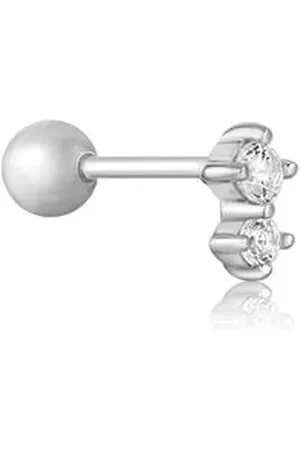 ANIA HAIE Double Sparkle Bezel Barbell Single Earring