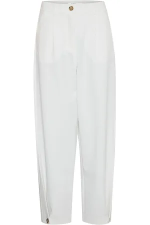 B YOUNG Bydeceri Button Trousers Marshmallow - Uk 8