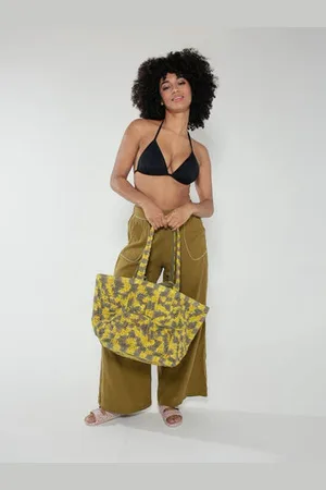NOOKI DESIGN Glasto Tote - Khaki Mix / One / Paper