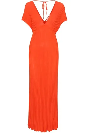 Gestuz Philanagz Sleeveless Long Dress Tomato - L