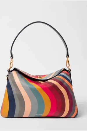Paul Smith Swirl Leather Shoulder Bag - One / Swirl
