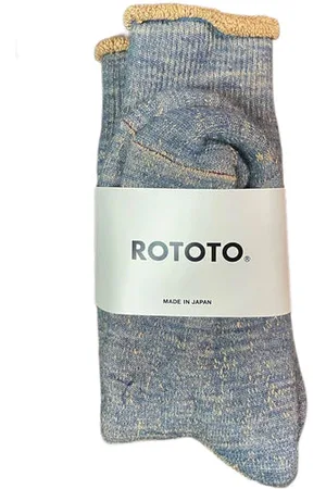 RoToTo Double Face Socks Brown - M