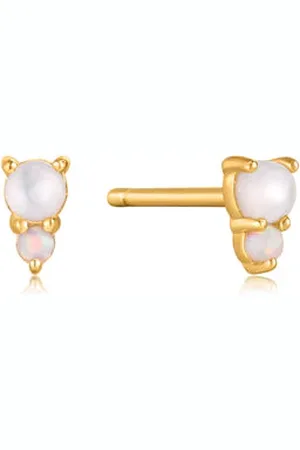 ANIA HAIE Mother Of Pearl And Kyoto Opal Stud Earrings