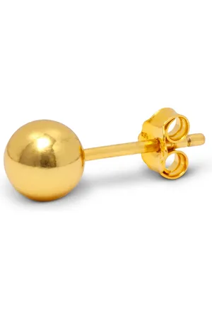 Lulu Copenhagen Large Ball Plated Shiny Ear Stud