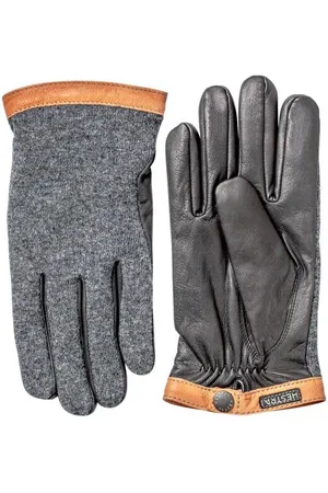 Hestra Deerskin Wool Tricot Charcoal - - 09