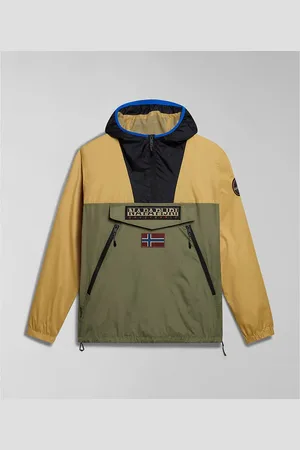 Napapijri Rainforest Ripstop Anorak Jacket Green/ /black - Green/ /black / L