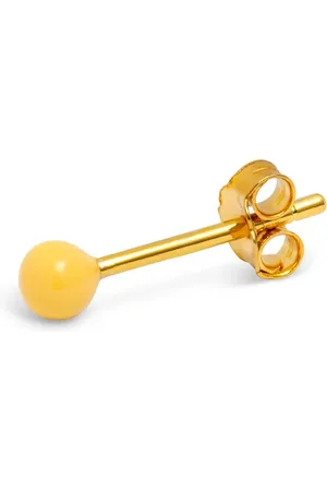Lulu Copenhagen Yellow Enamel Ball Sterling Ear Stud