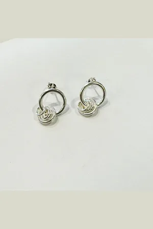 Annie Mundy Jl-05 Circle Drop Chain Earrings