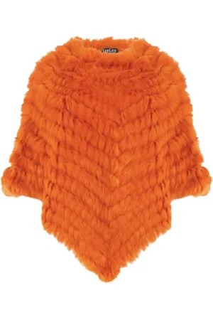Jayley Coney Fur Poncho |