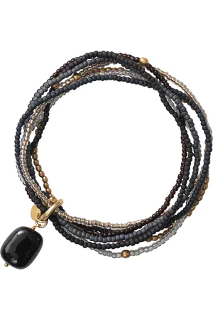 A Beautiful Story Nirmala Onyx Gold Bracelet