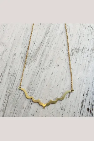 AURA QUE Handmade Metalwork Clavicle Necklace