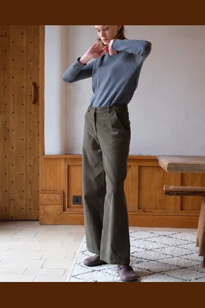 Bibico Harper Wide Leg Trousers - Cord - Uk 8