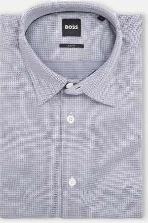 HUGO BOSS Boss - P-roan Open Stetch Jersey Slim Fit Patterned Shirt 50527710 485 - M