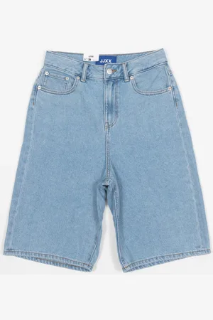 JJXX Baggy Long Denim Shorts In - L