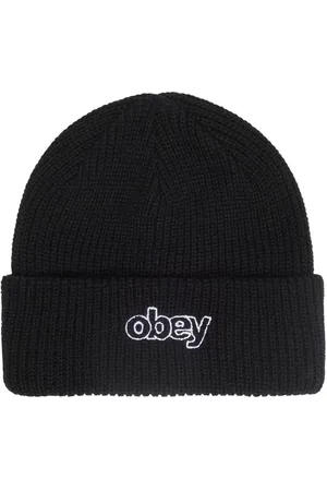 Obey Bonnet Noir Brodé