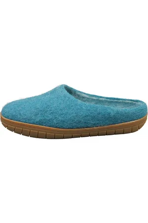Egos Hand-made Sea Felted Wool Slippers With Rubber Soles - 40