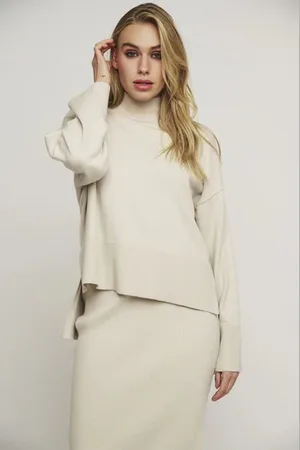 Rino & Pelle Britt Turtleneck Sweater - Birch - Large