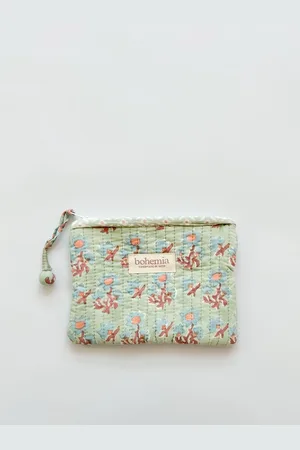 Bohemia Posie Cosmetic Purse Zip Pouch -