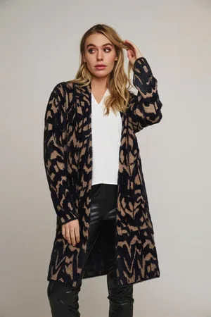 Rino & Pelle Negien Long Cardigan - Feather - Medium