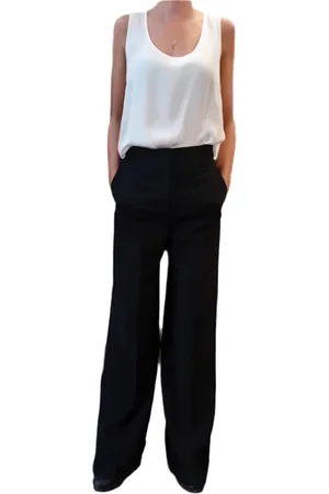 Black Label Palazzo Trousers - 40 / Black / 313514-014203
