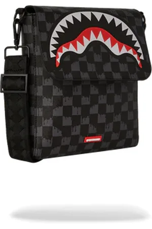 Sprayground Drip Check Shark Messenger Sling 910b6572nsz