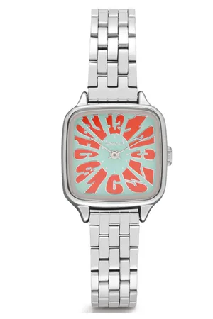 Komono Silver Kate Estate Flower Watch