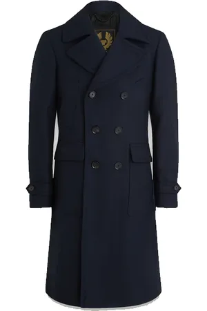 Belstaff Milford Coat Wool Cashmere Blend Ink - 50