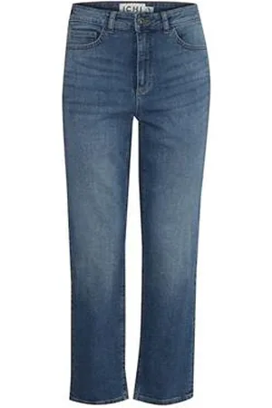 Ichi Twiggy Raven Straight Leg Jeans - 28