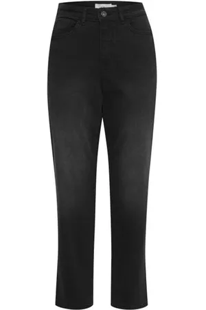 Ichi Twiggy Raven Straight Leg Jeans - - 28