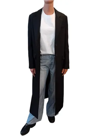 Black Label Maxi Wool Coat - 40 / Black / 104101-014246