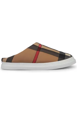 Burberry Homie Check Story Logo Mules - 37