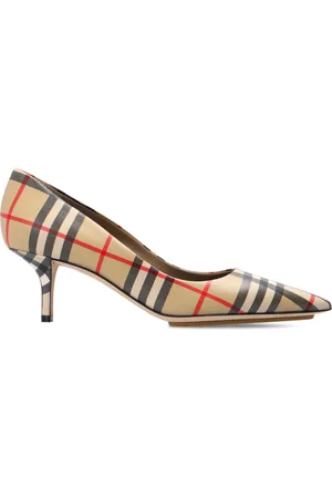 Burberry Aubri 55 Vintage Check Leather Pumps - 37.5