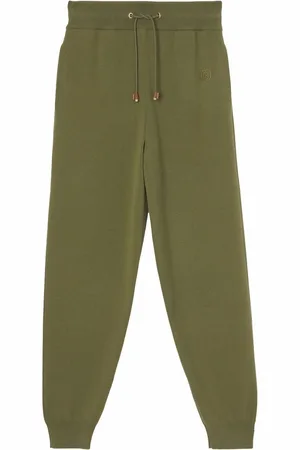 Burberry Extra Small Dark Fern Josee Cashmere Blend Joggers Sweatpants - Xs