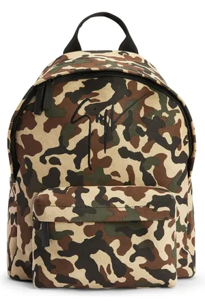 Giuseppe Zanotti Multicolor Bud Camouflage Logo Backpack - One Size