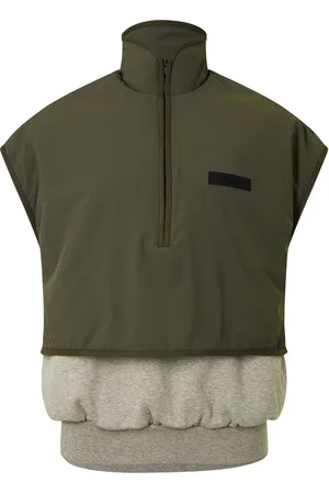 FEAR OF GOD Essentials Nylon Fleece Mockneck Vest - M