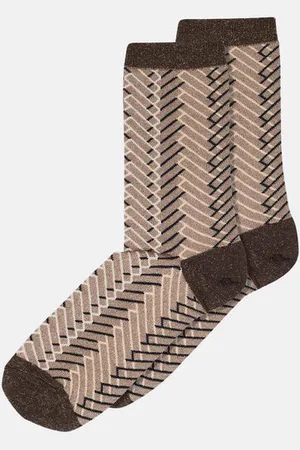 mp Denmark Alice Glitter Socks - Sienna - 37-39