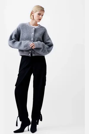 French Connection Melissa Knit Bomber Jacket - Small