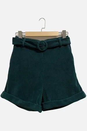 inspiration studio Short En Velours Vert - L