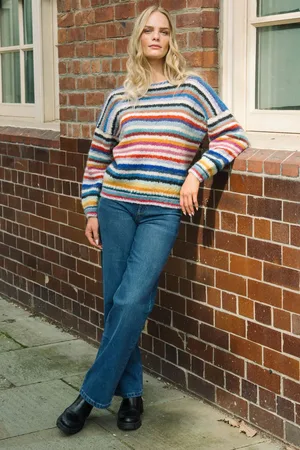 AMANO Rainbow Stripe Pullover - S