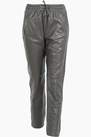 Oakwood Gift Leather Joggers Dark - S