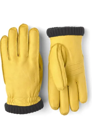 Hestra Deerskin Primaloft Rib Gloves Natural - 8
