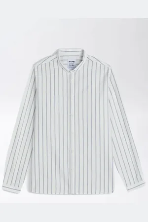 Homecore Chemise Pala Malaga - Col Italien - Coton - Rayé - M