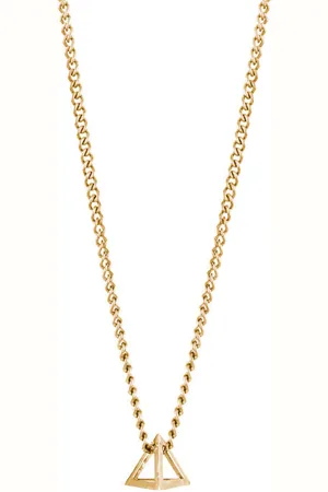 Rachel Entwistle Tetra Mini Pendant Solid - 9ct Yellow / 18"