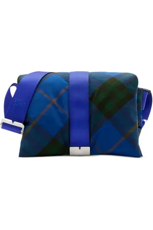 Burberry Pillow Checked Padded Messenger Bag - One Size