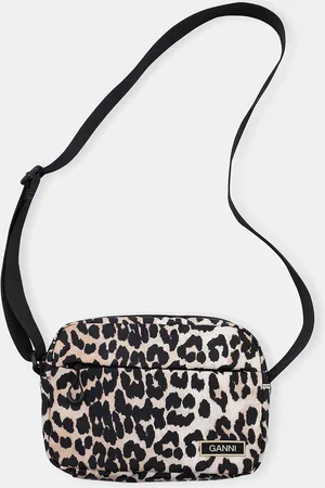 Ganni Recycled Tech Festival Bag - Leopard